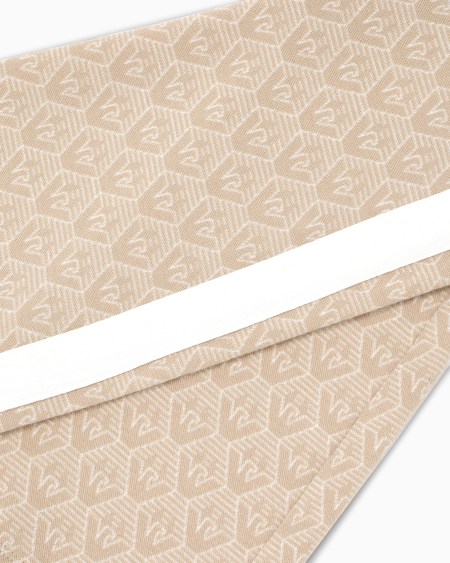 Armani Pantalones Acampanados De Punto Jacquard Con Motivo Integral De águila