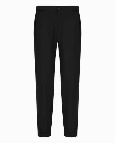 Armani Pantalones con bajo elástico de tela con elasticidad natural