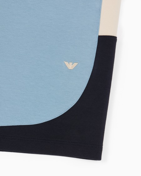 Armani Pantalones Cortos De Punto Doble Con Detalles En Bloques De Color