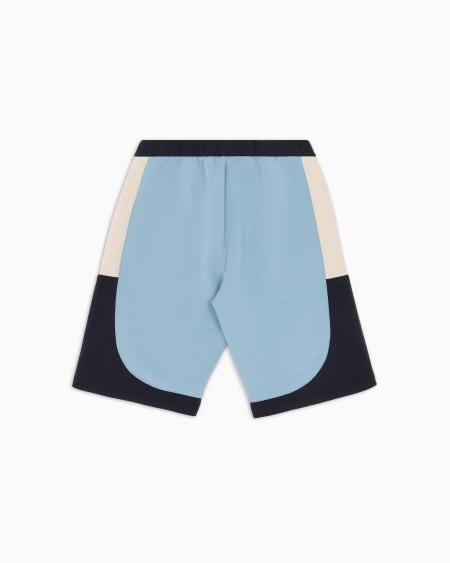 Armani Pantalones Cortos De Punto Doble Con Detalles En Bloques De Color