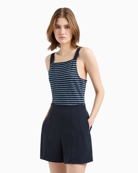 Armani Pantalones Cortos En Tejido De Triacetato Icon