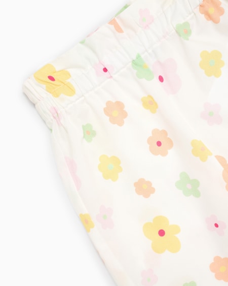 Armani Pantalones Culotte De Popelina Con Estampado Integral