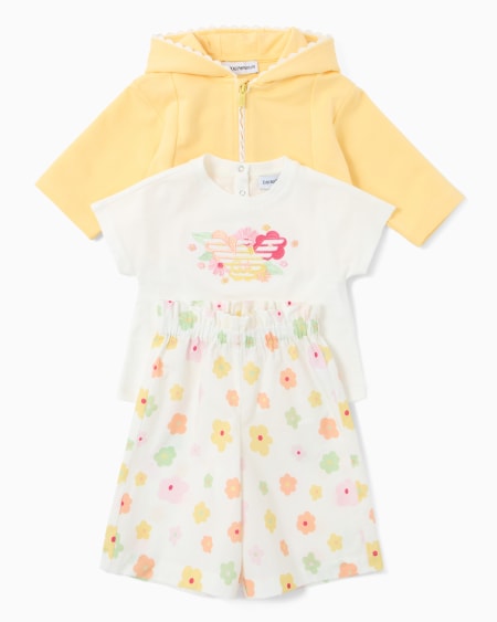 Armani Pantalones Culotte De Popelina Con Estampado Integral