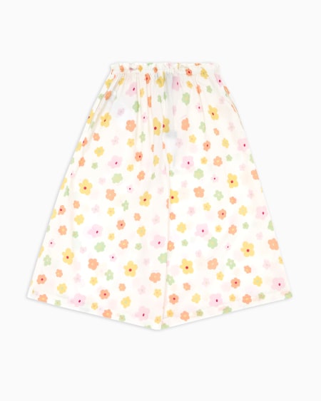 Armani Pantalones culotte de popelina con estampado integral