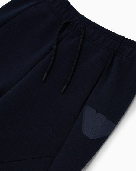 Armani Pantalones De Chándal Con Cordón Y Logotipo Engomado
