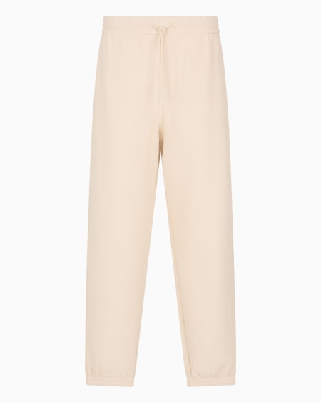 Armani Pantalones de chándal de punto de mezcla de lyocell con inscripción integral ASV