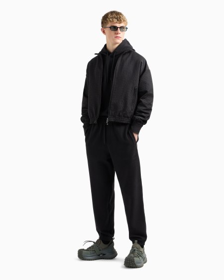 Armani Pantalones De Chándal De Punto De Mezcla De Lyocell Con Inscripción Integral ASV