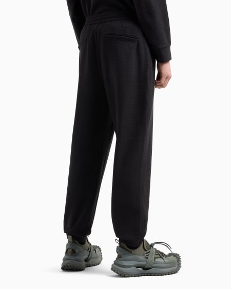 Armani Pantalones De Chándal De Punto De Mezcla De Lyocell Con Inscripción Integral ASV