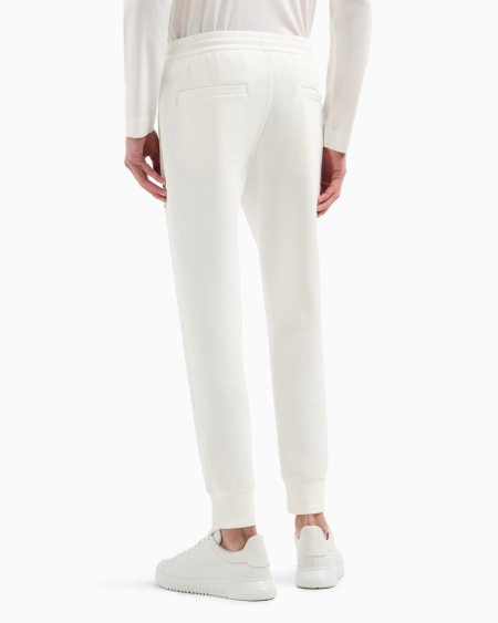 Armani Pantalones De Chándal De Punto Doble Con Bordado