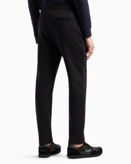 Armani Pantalones De Chándal De Punto Doble Con Parche Con Logotipo De águila