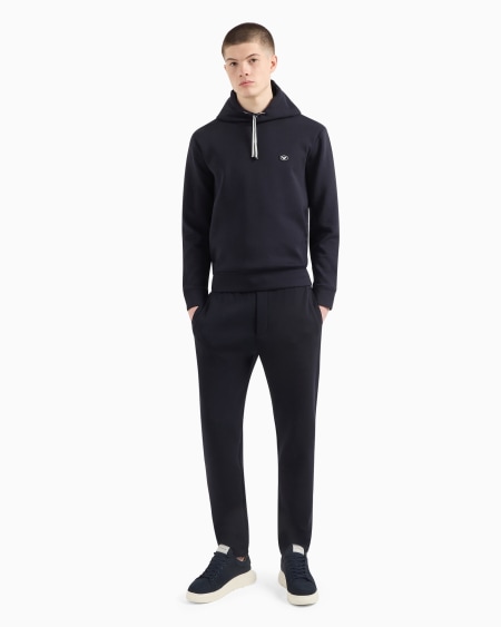 Armani Pantalones De Chándal De Punto Doble Con Parche Con Logotipo De águila