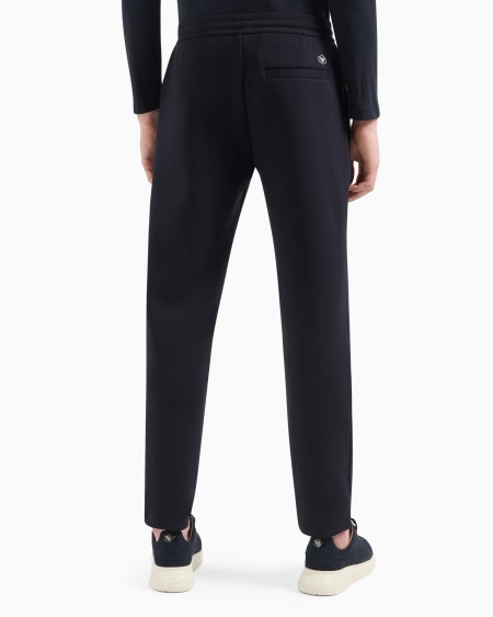 Armani Pantalones De Chándal De Punto Doble Con Parche Con Logotipo De águila