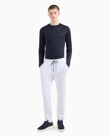 Armani Pantalones De Chándal De Punto Doble Con Parche Con Logotipo De águila