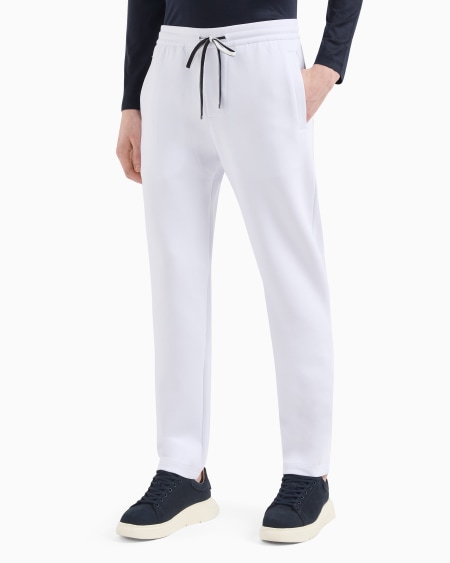 Armani Pantalones De Chándal De Punto Doble Con Parche Con Logotipo De águila