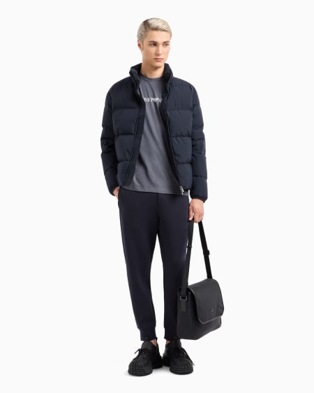 Armani Pantalones De Chándal De Punto Double Con Logotipo EA Bordado En Relieve