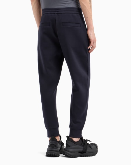 Armani Pantalones De Chándal De Punto Double Con Logotipo EA Bordado En Relieve