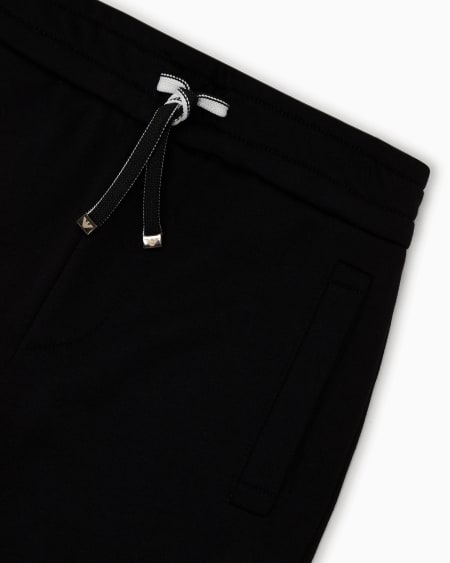 Armani Pantalones De Chándal De Punto En Mezcla De Modal Con Logotipo