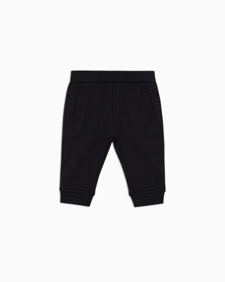 Armani Pantalones de chándal de punto en mezcla de modal con logotipo