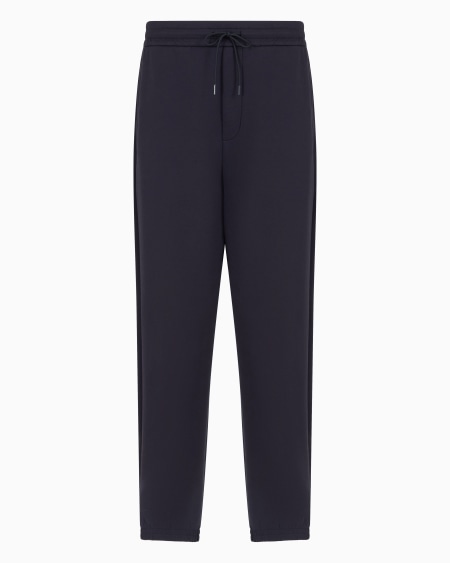 Armani Pantalones de chándal en punto doble con cordón