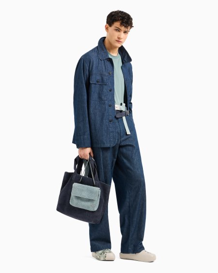 Armani Pantalones De Denim Cambray Cápsula Peace ASV