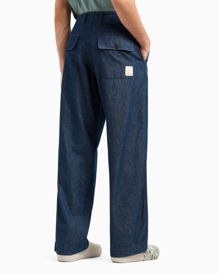 Armani Pantalones De Denim Cambray Cápsula Peace ASV