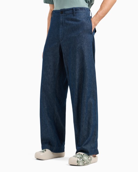 Armani Pantalones De Denim Cambray Cápsula Peace ASV