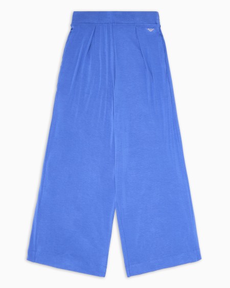 Armani Pantalones de estar por casa en viscosa certificada Essential con tachuelas con logotipo ASV