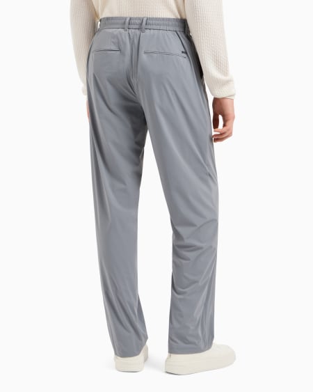 Armani Pantalones De Nailon Elástico Con Cintura Elástica Por Detrás