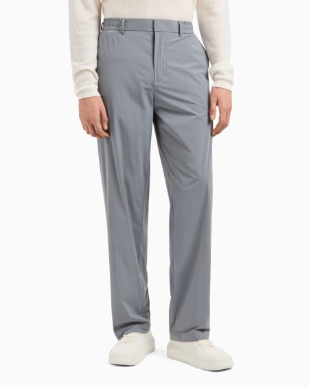 Armani Pantalones De Nailon Elástico Con Cintura Elástica Por Detrás