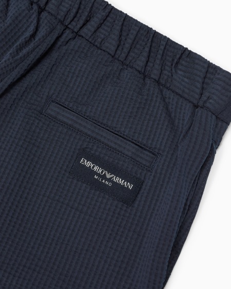 Armani Pantalones De Punto Crepé Microadamascado Efecto Piqué Special Occasion
