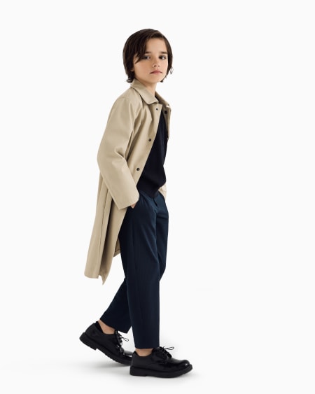 Armani Pantalones De Punto Crepé Microadamascado Efecto Piqué Special Occasion