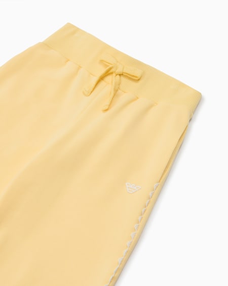 Armani Pantalones De Punto De Mezcla De Modal Con Cintura Elástica