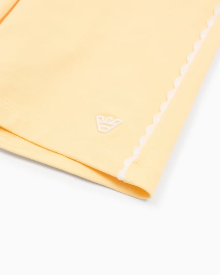 Armani Pantalones De Punto De Mezcla De Modal Con Cintura Elástica