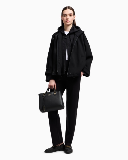 Armani Pantalones De Punto Doble Con Cintura Elástica