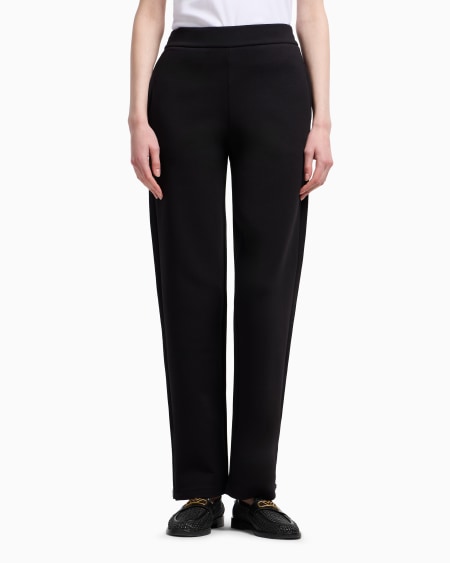Armani Pantalones De Punto Doble Con Cintura Elástica