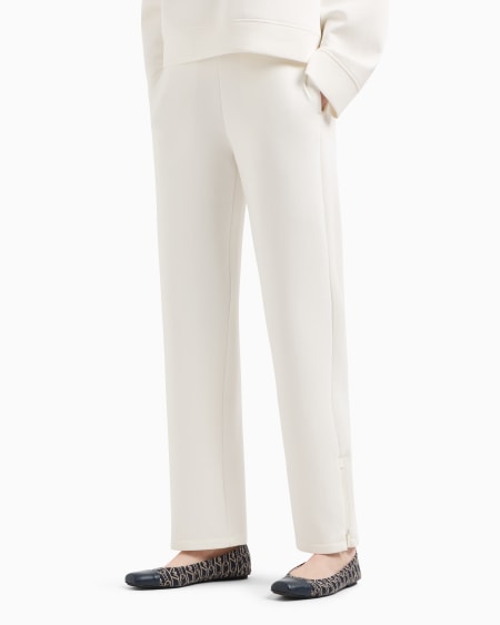 Armani Pantalones De Punto Doble Con Cintura Elástica