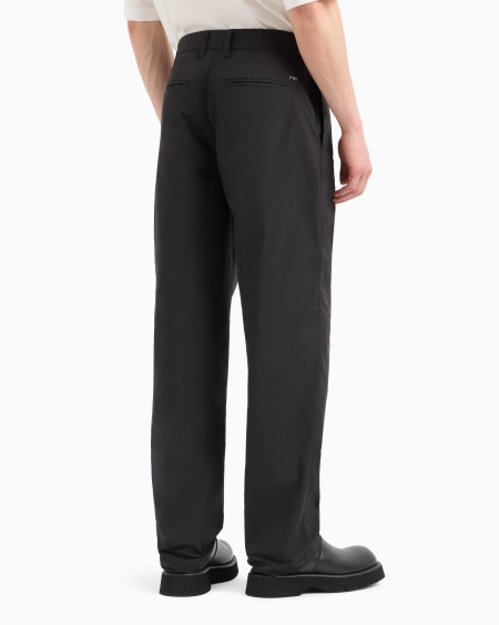 Armani Pantalones De Tejido Técnico Con Bolsillo Con Cremallera