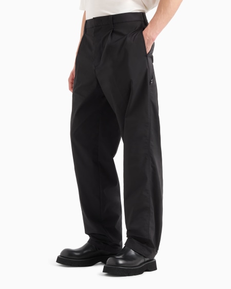 Armani Pantalones De Tejido Técnico Con Bolsillo Con Cremallera