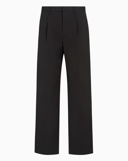 Armani Pantalones de tejido técnico con bolsillo con cremallera