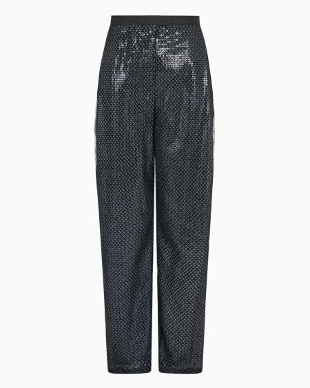 Armani Pantalones de tul con motivo integral de lentejuelas Butterfly