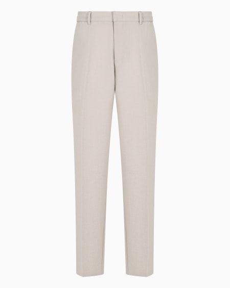 Armani Pantalones en sirsaca de nailon con elástico en la parte trasera