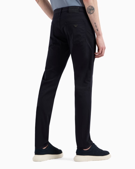 Armani Pantalones J06 Slim Fit De Cómoda Gabardina Elástica