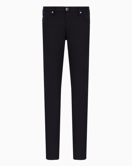 Armani Pantalones J06 slim fit de cómoda gabardina elástica