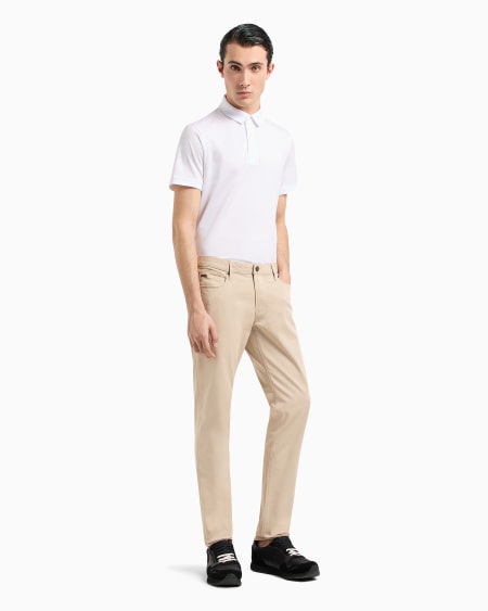 Armani Pantalones J06 Slim Fit De Cómoda Gabardina Elástica