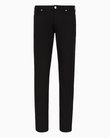 Armani Pantalones J06 slim fit de cómoda gabardina elástica