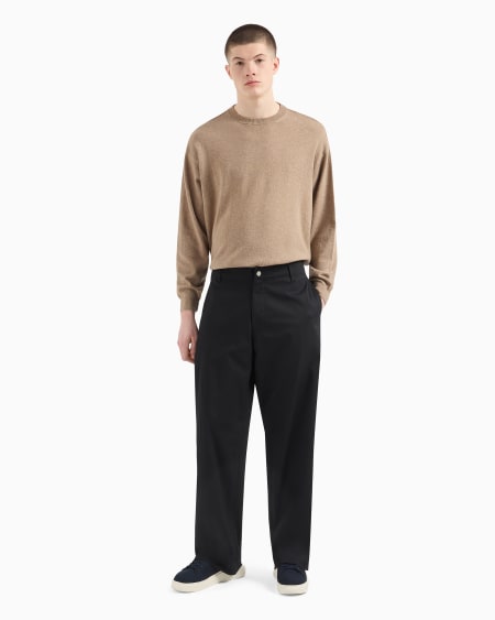 Armani Pantalones Modelo Chino En Gabardina Orgánica ASV