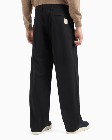 Armani Pantalones Modelo Chino En Gabardina Orgánica ASV