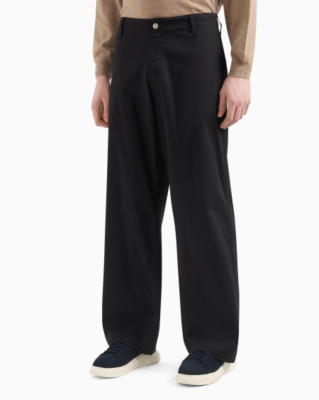 Armani Pantalones Modelo Chino En Gabardina Orgánica ASV