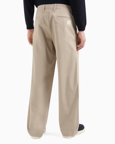 Armani Pantalones Modelo Chino En Gabardina Orgánica ASV