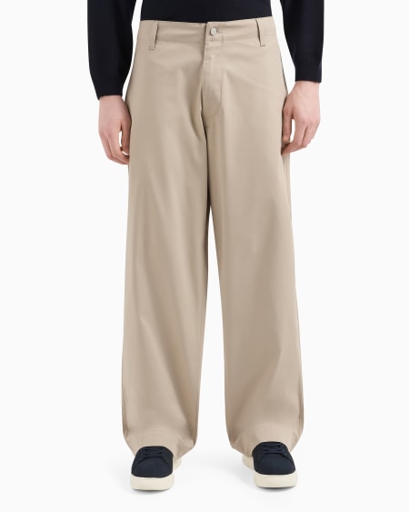 Armani Pantalones Modelo Chino En Gabardina Orgánica ASV